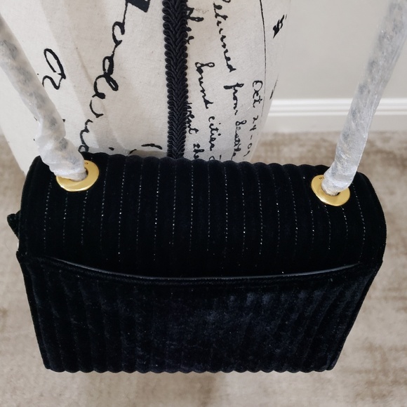 *Coach Mini Black Velvet Parker18 Chain Bag - Picture 3 of 8